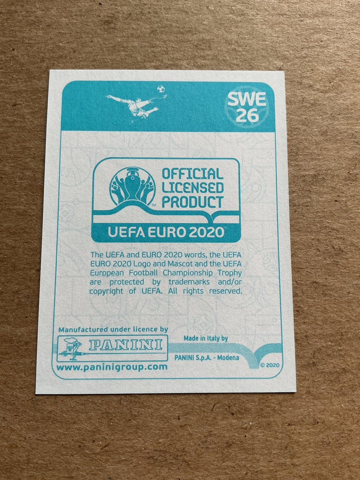 Robin Quaison, Sweden 🇸🇪 UEFA Euro 2020 Panini hand signed - Autographs-World
