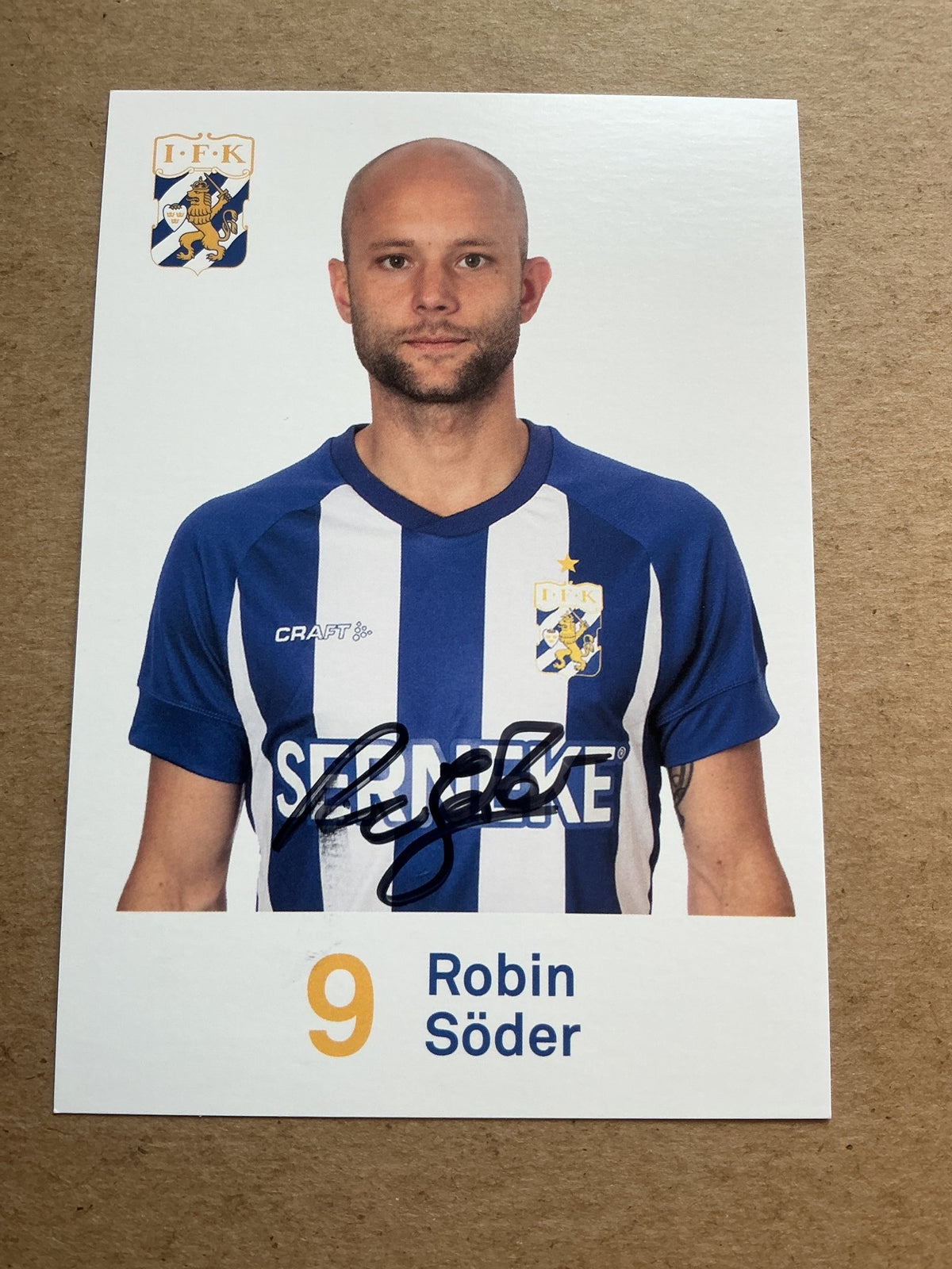 Robin Söder, Sweden 🇸🇪 IFK Göteborg 2020/21 hand signed - Autographs-World
