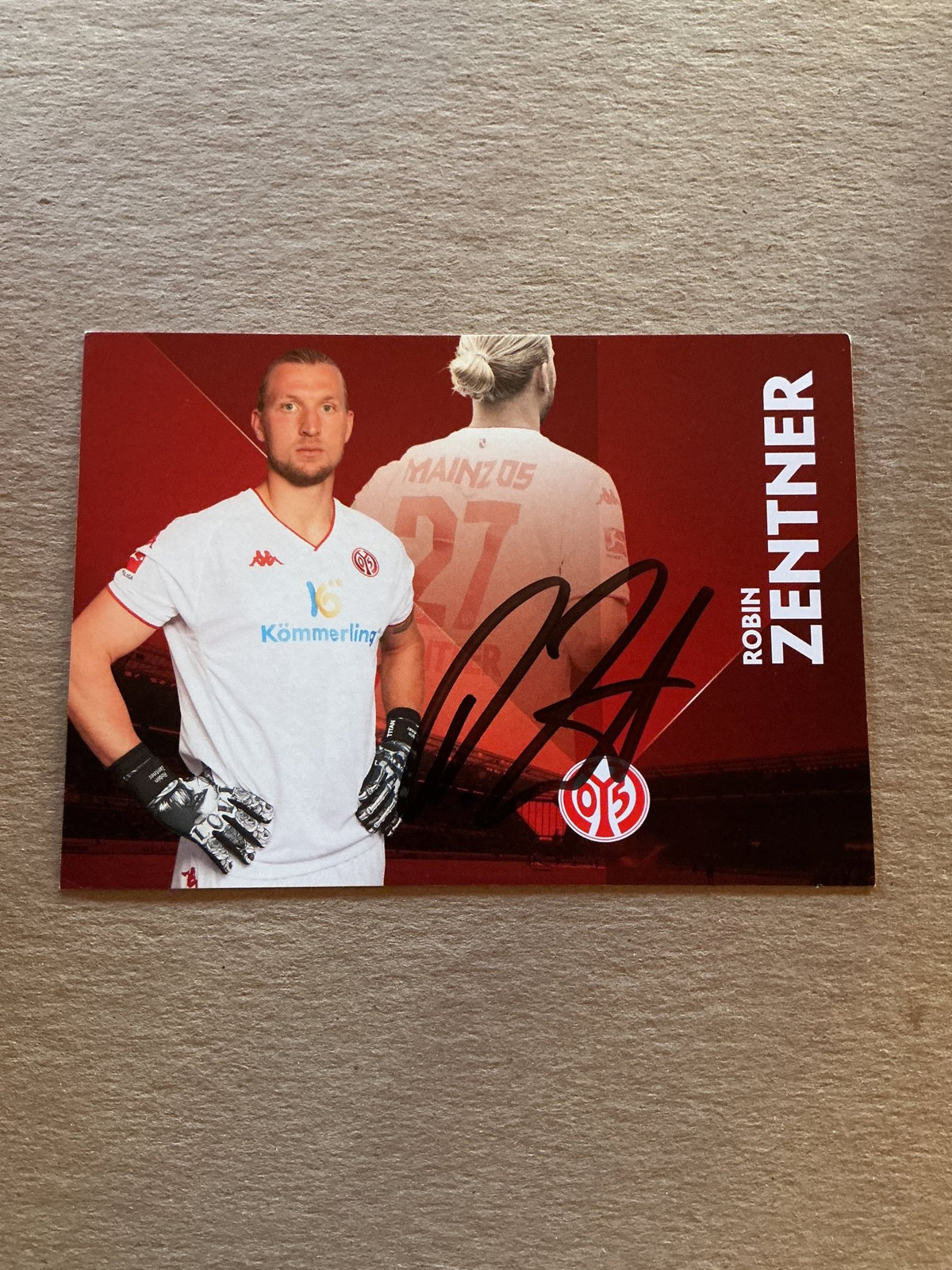 Robin Zentner, Germany 🇩🇪 FSV Mainz 05 2022/23 hand signed - Autographs-World