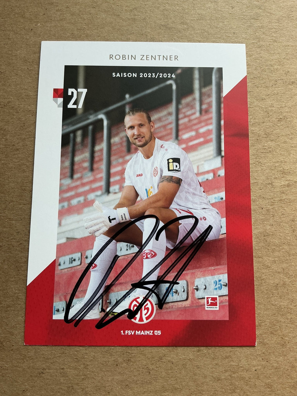 Robin Zentner, Germany 🇩🇪 FSV Mainz 05 2023/24 hand signed - Autographs-World