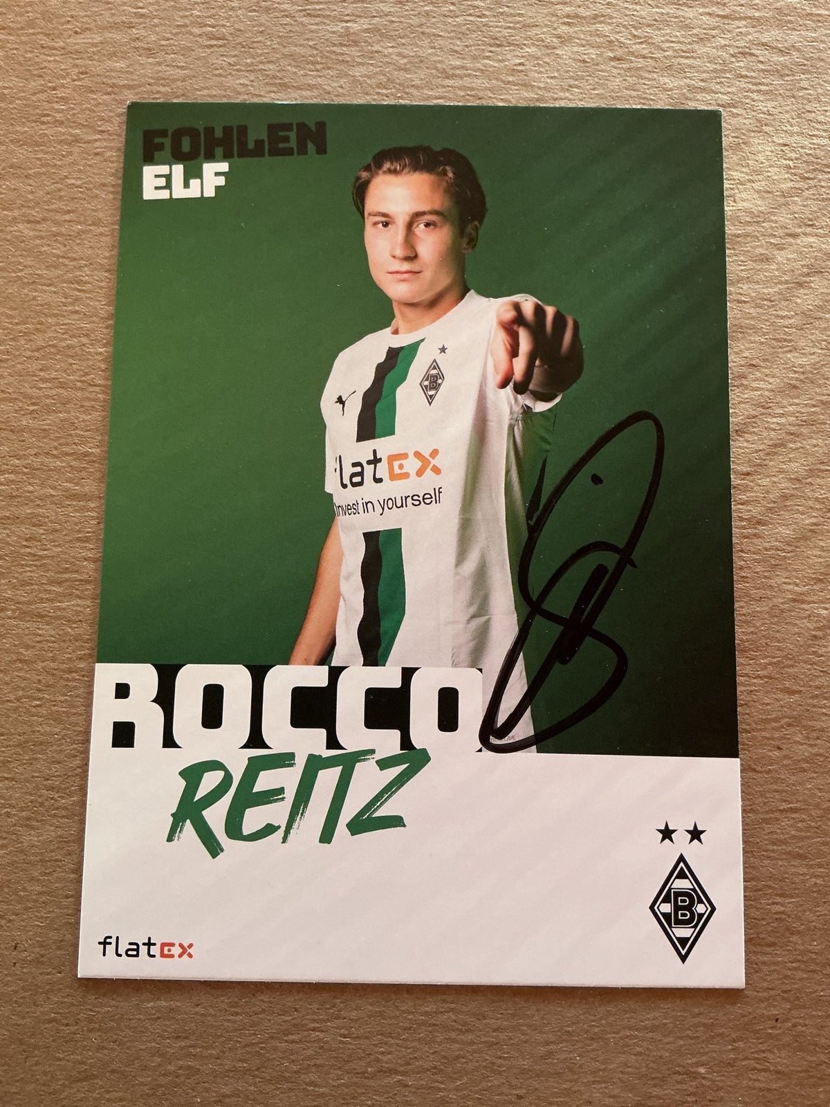 Rocco Reitz, Germany 🇩🇪 Borussia Mönchengladbach 2022/23 hand signed - Autographs-World