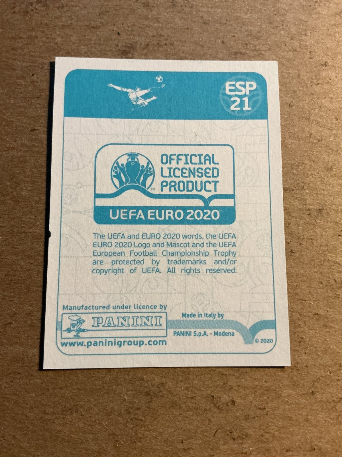 Rodri, Spain 🇪🇸 UEFA Euro 2020 Panini hand signed - Autographs-World