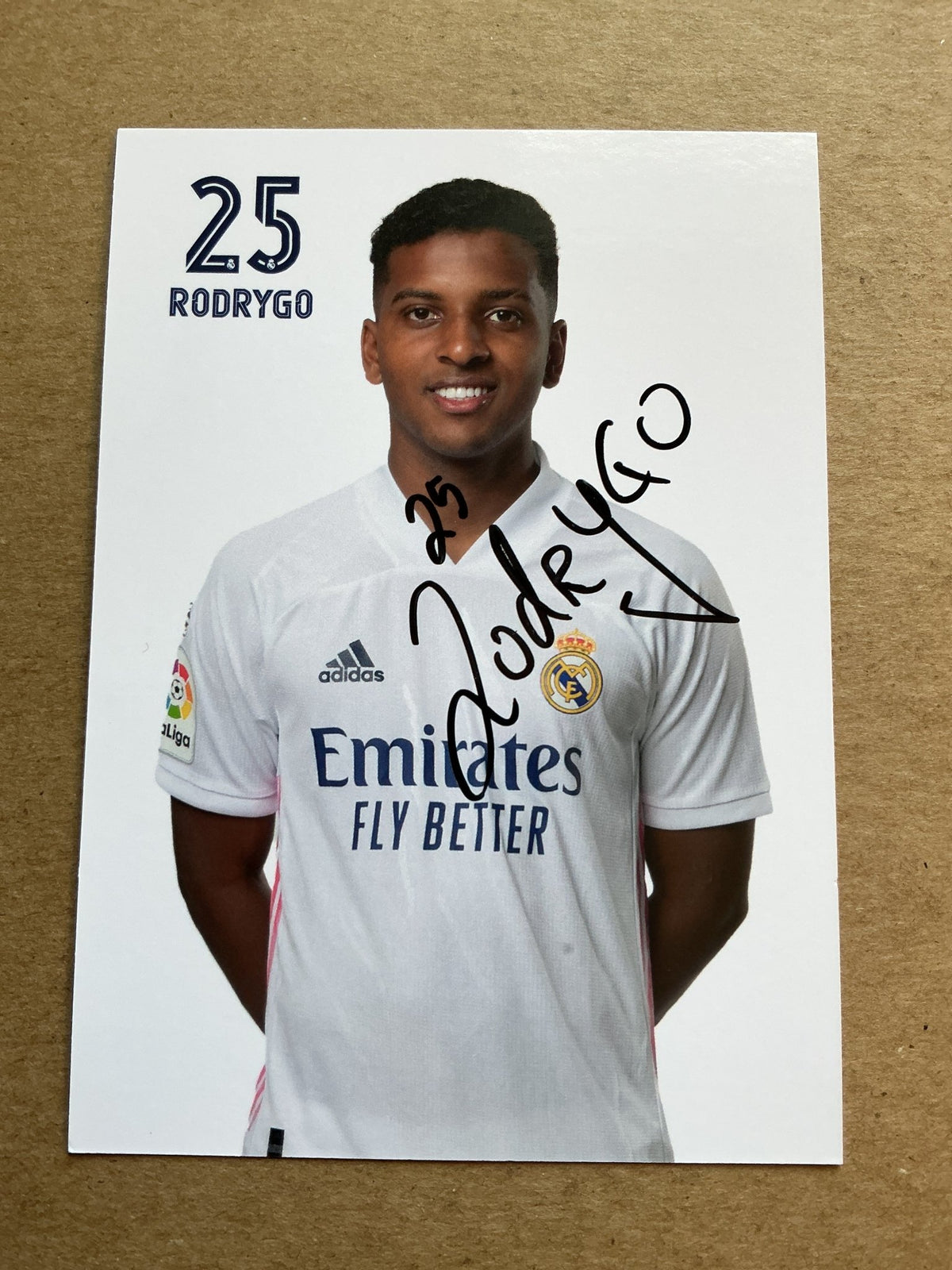 Rodrygo, Brazil 🇧🇷 Real Madrid 2020/21 hand signed - Autographs-World