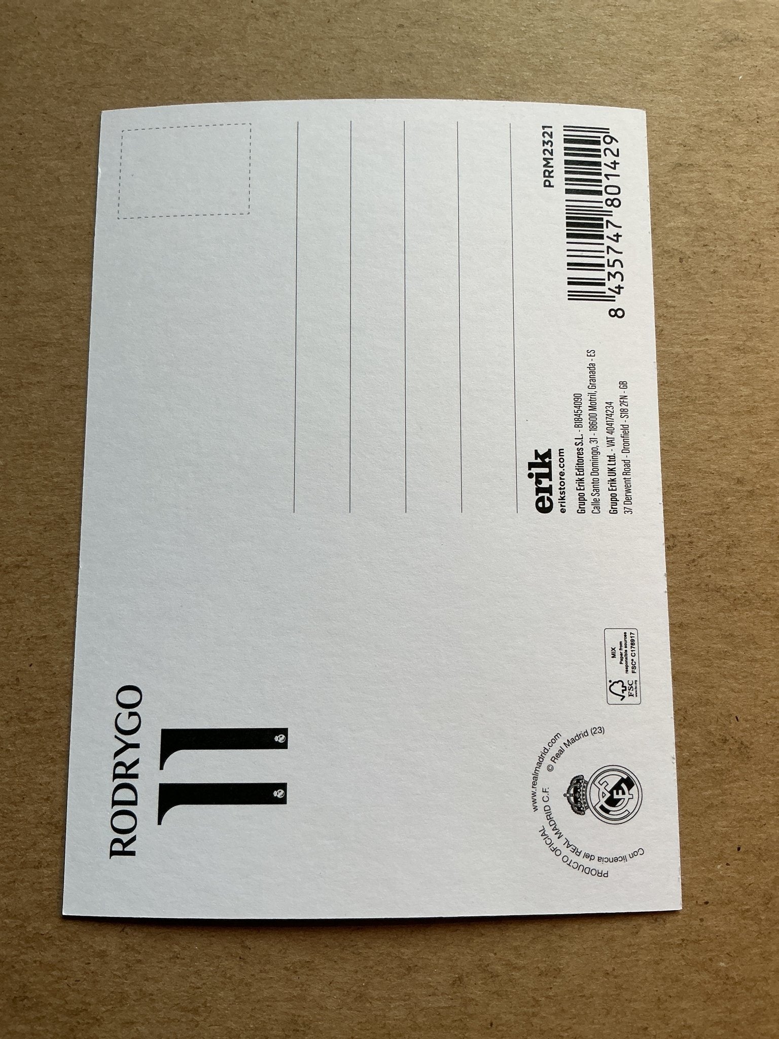 Rodrygo, Brazil 🇧🇷 Real Madrid 2023/24 hand signed - Autographs-World