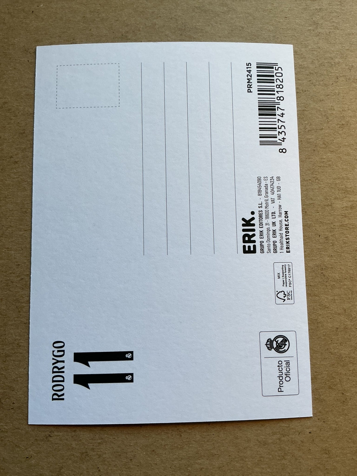 Rodrygo, Brazil 🇧🇷 Real Madrid 2024/25 hand signed - Autographs-World
