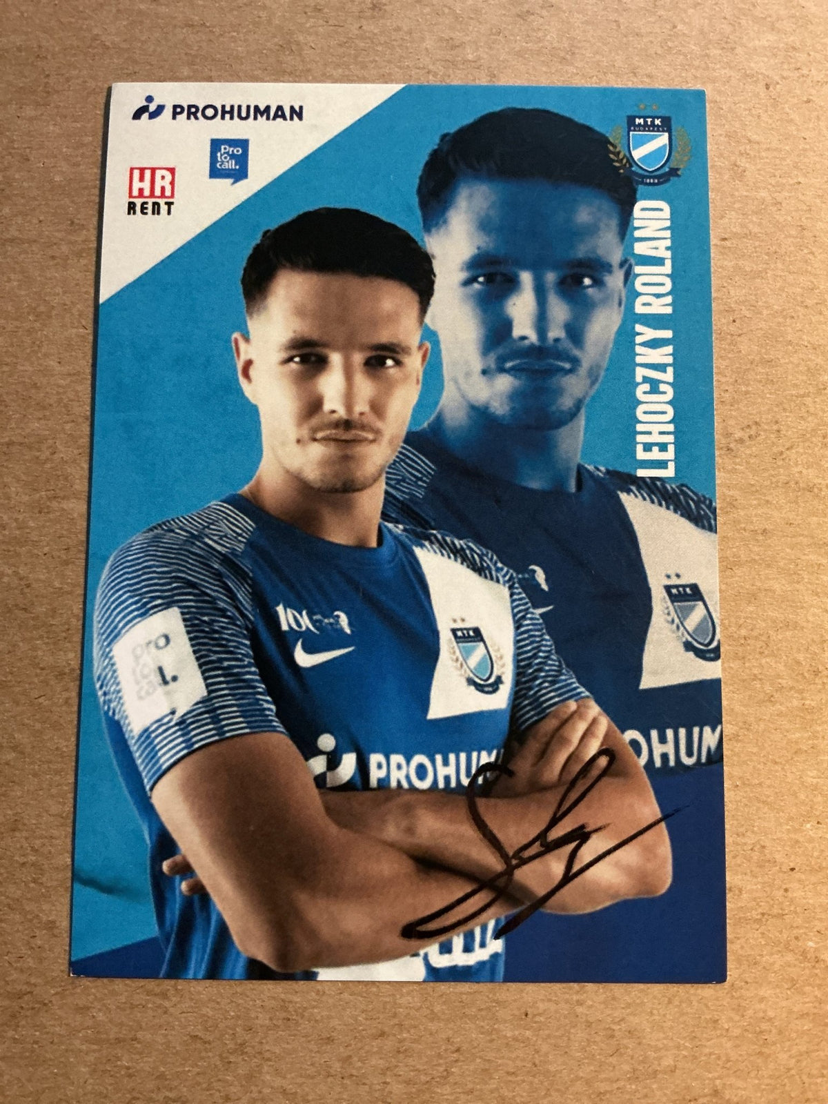 Roland Lehoczky, Hungary 🇭🇺 MTK Budapest 2022/23 hand signed - Autographs-World