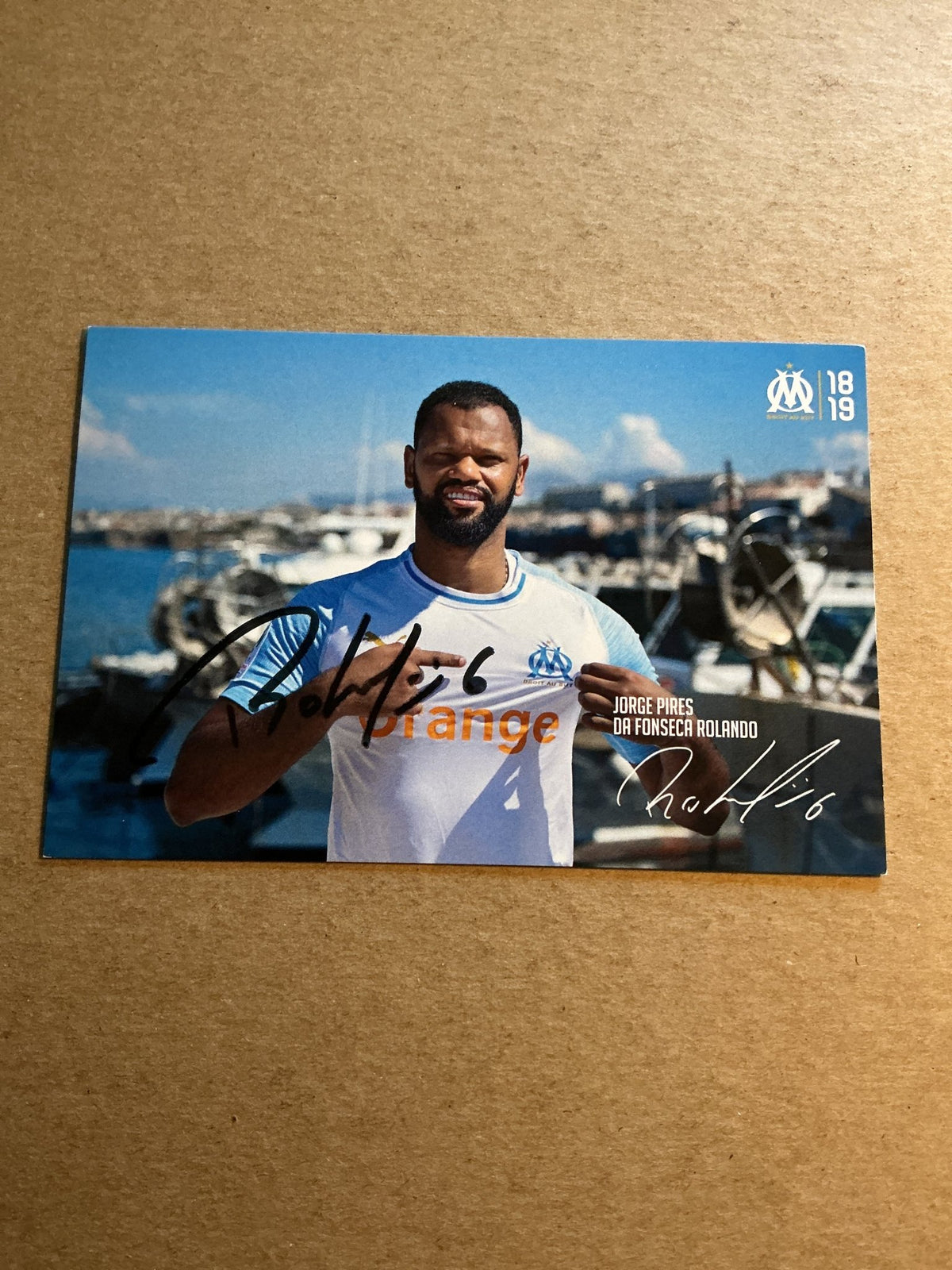 Rolando, Portugal 🇵🇹 Olympique Marseille 2018/19 hand signed - Autographs-World