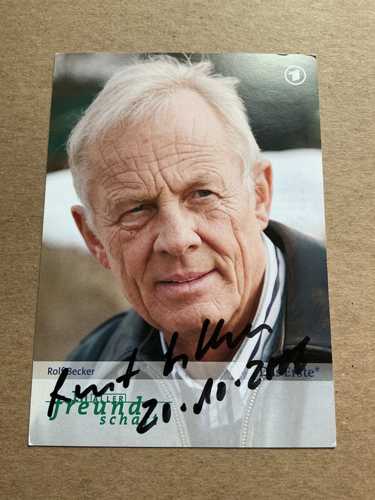 Rolf Becker, Germany 🇩🇪 Actor hand signed - Autographs-World