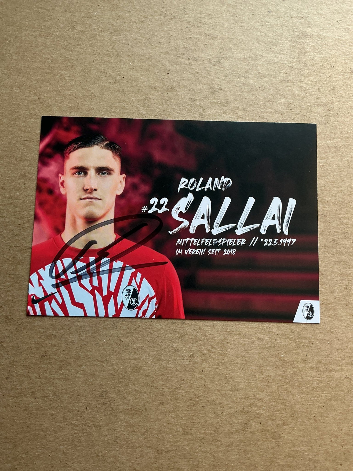 Rolland Sallai, Hungary 🇭🇺 SC Freiburg 2023/24 hand signed - Autographs-World