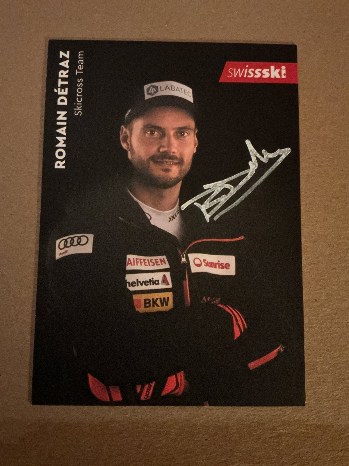 Romain Détraz, Switzerland 🇨🇭 Ski Cross 2023/24 hand signed - Autographs-World