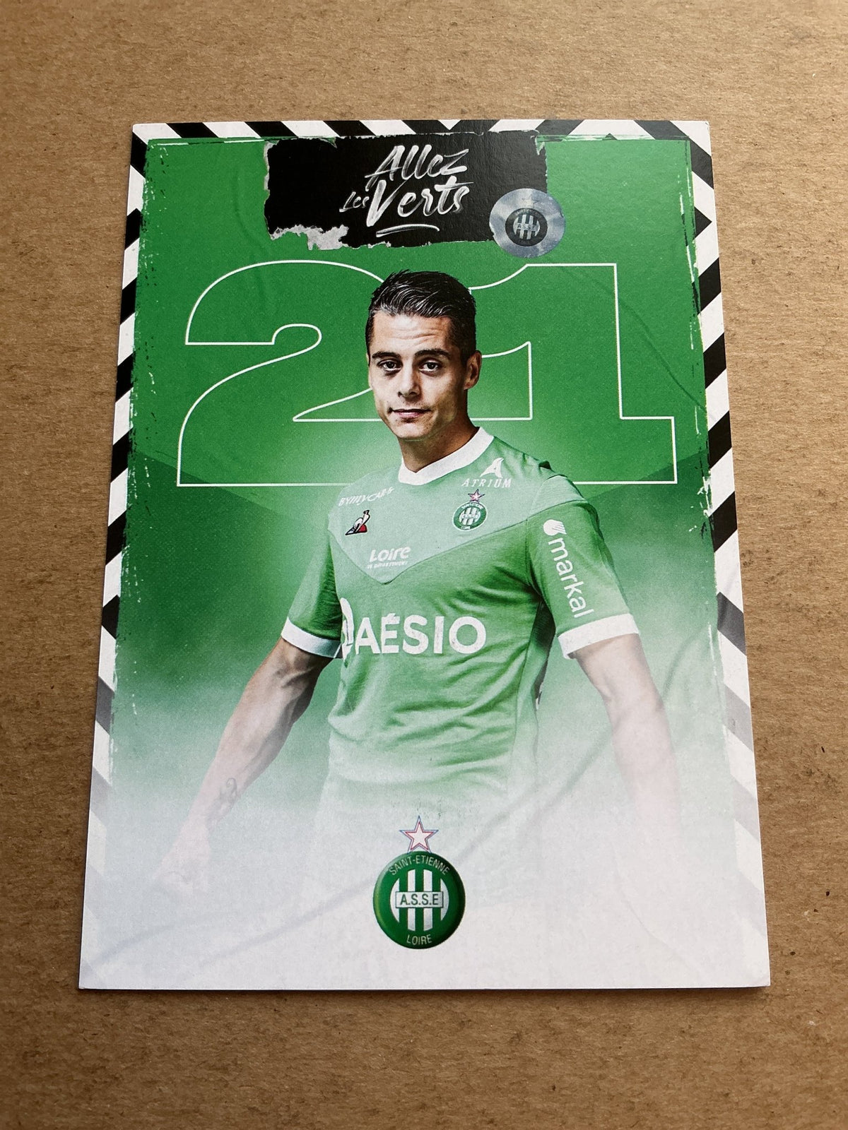 Romain Hamouma, France 🇫🇷 AS Saint-Étienne 2020/21 hand signed - Autographs-World