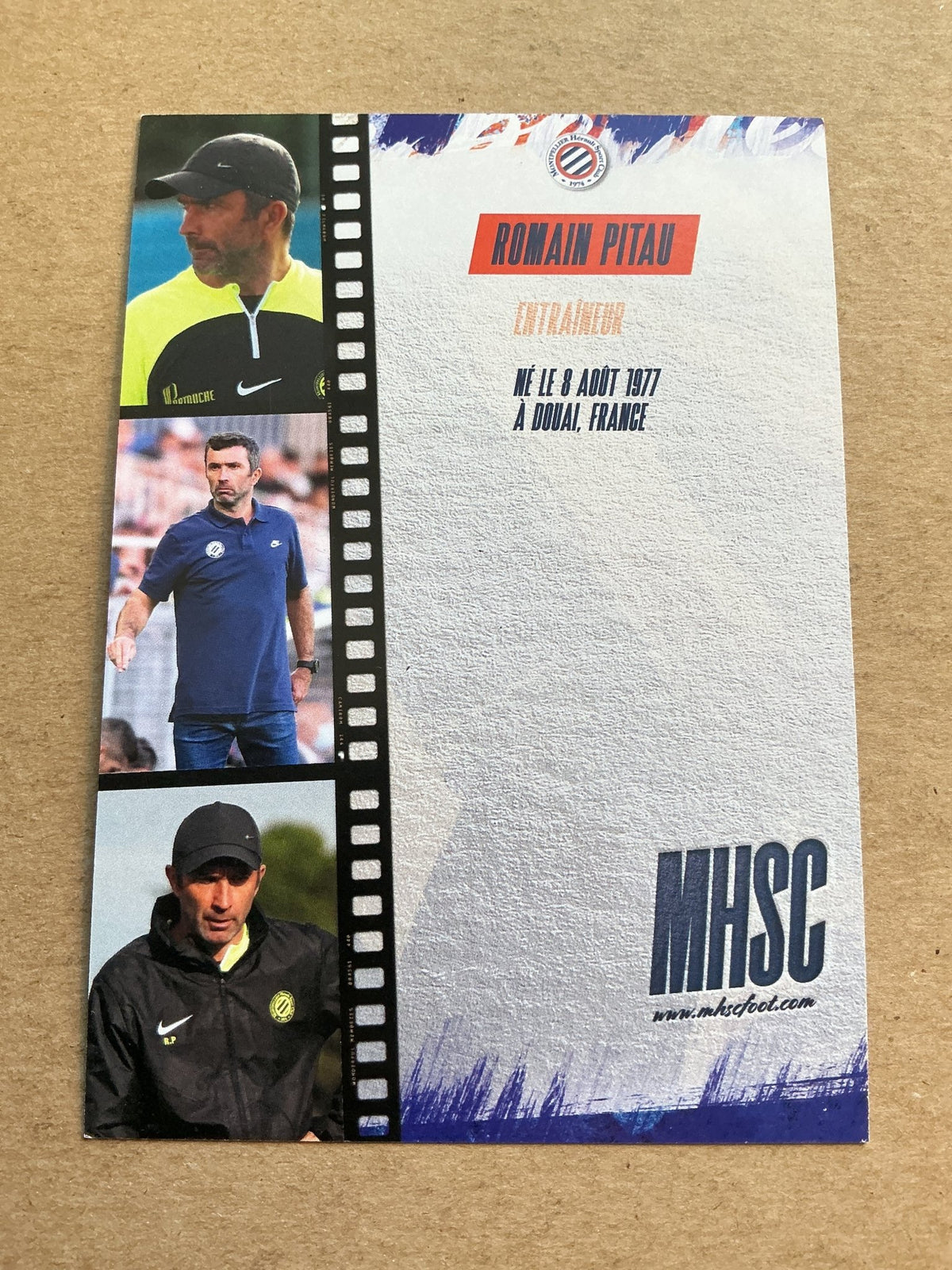 Romain Pitau, France 🇫🇷 Montpellier HSC 2022/23 hand signed - Autographs-World
