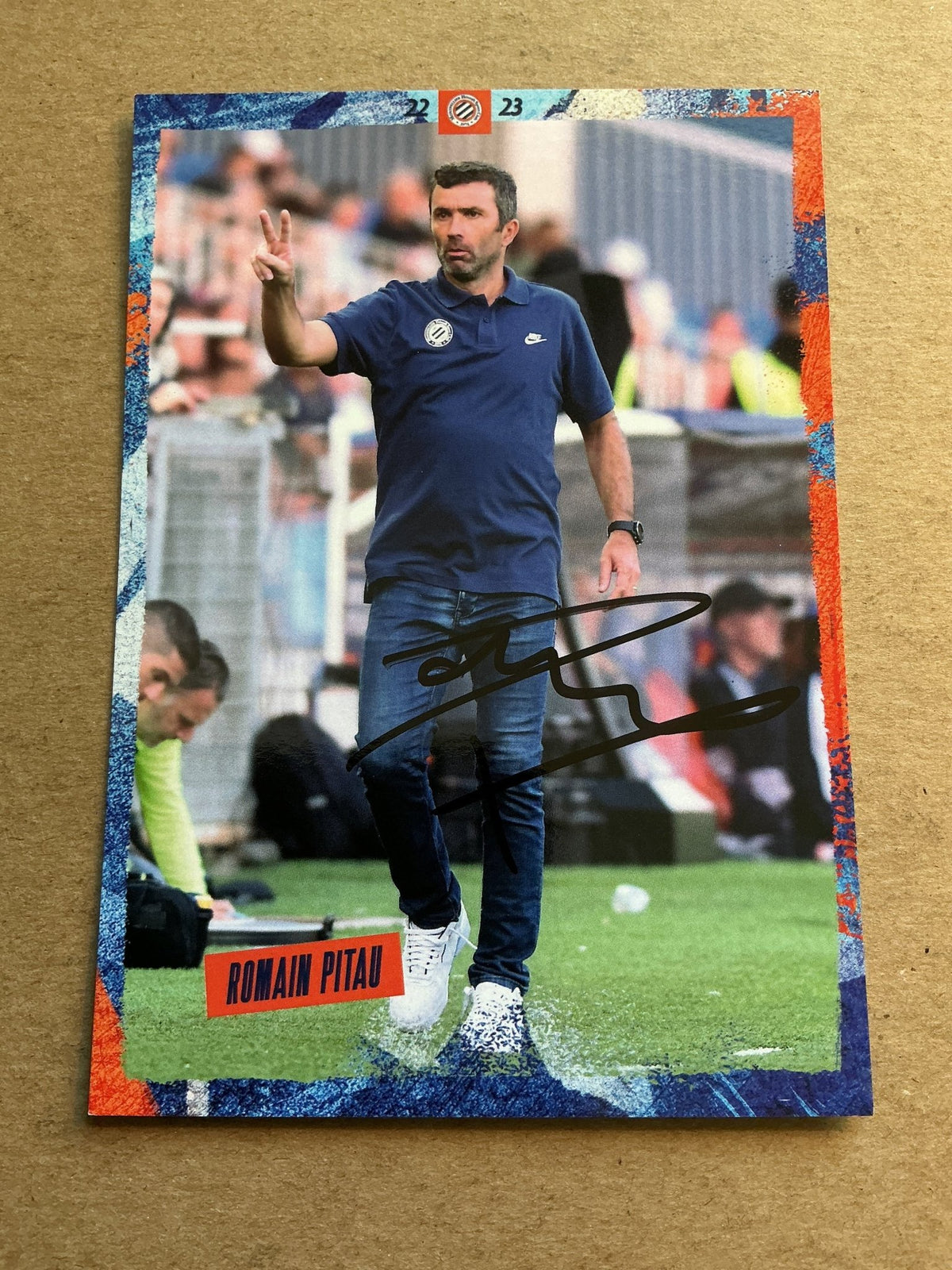 Romain Pitau, France 🇫🇷 Montpellier HSC 2022/23 hand signed - Autographs-World