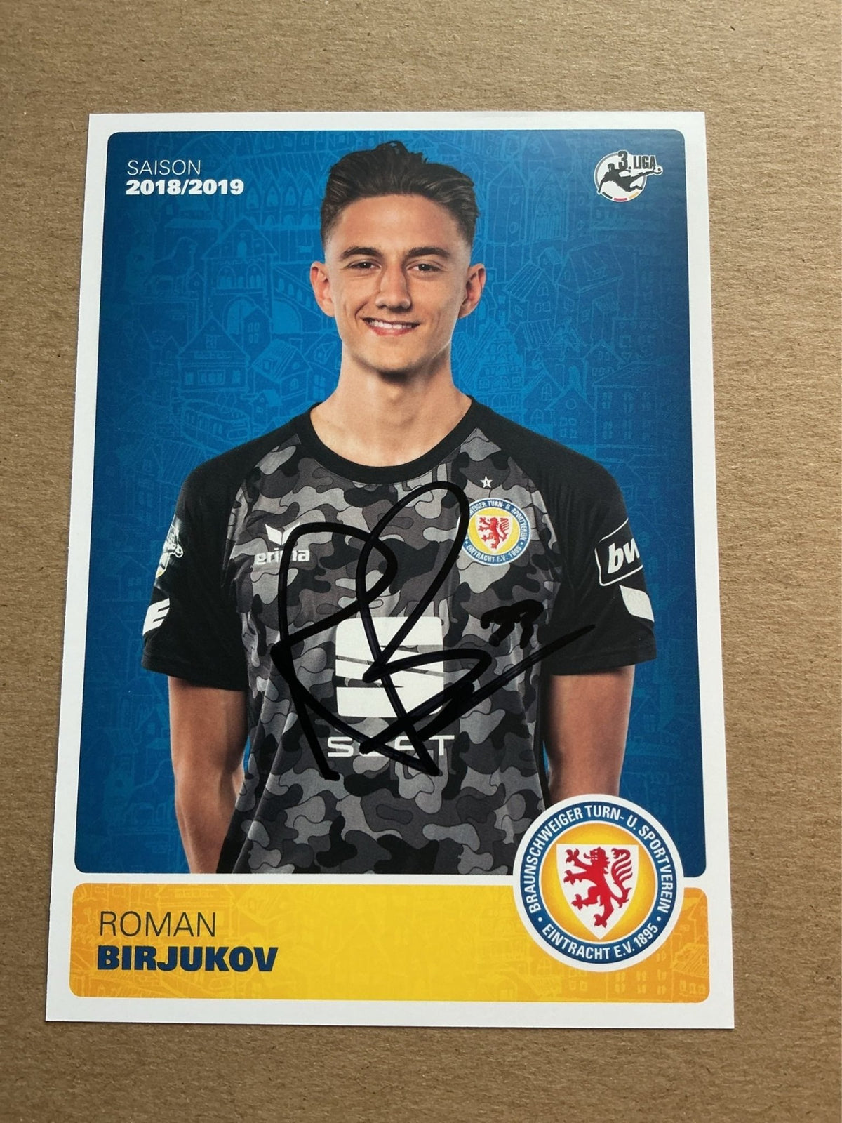 Roman Birjukov, Germany 🇩🇪 Eintracht Braunschweig 2018/19 hand signed - Autographs-World