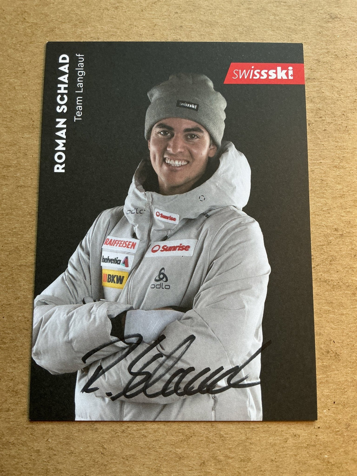 Roman Schaad, Switzerland 🇨🇭 Cross Country Winter 2022/23 hand signed - Autographs-World