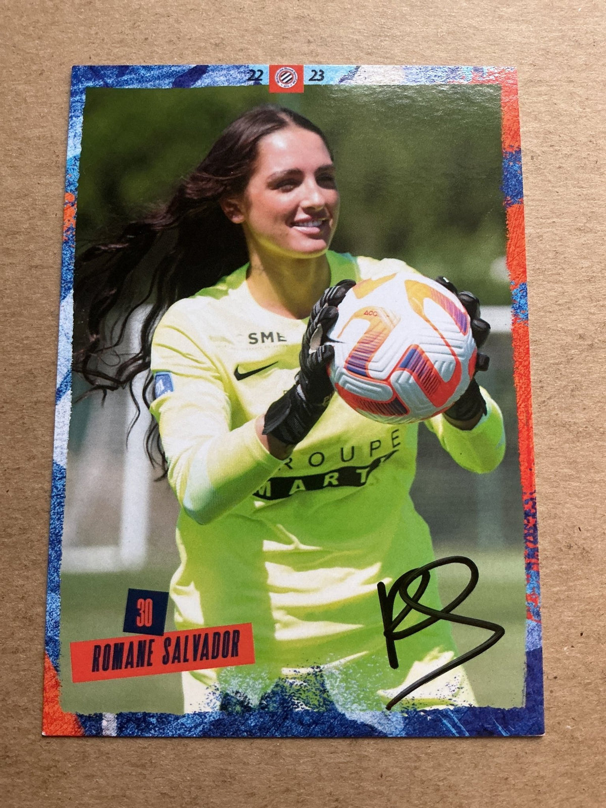 Romane Salvador, France 🇫🇷 Montpellier HSC 2022/23 hand signed - Autographs-World