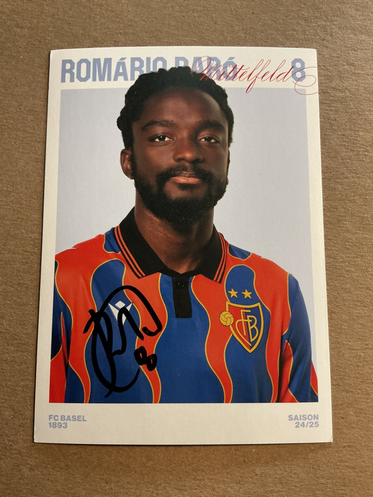Romario Baro, Portugal 🇵🇹 FC Basel 2024/25 hand signed - Autographs-World
