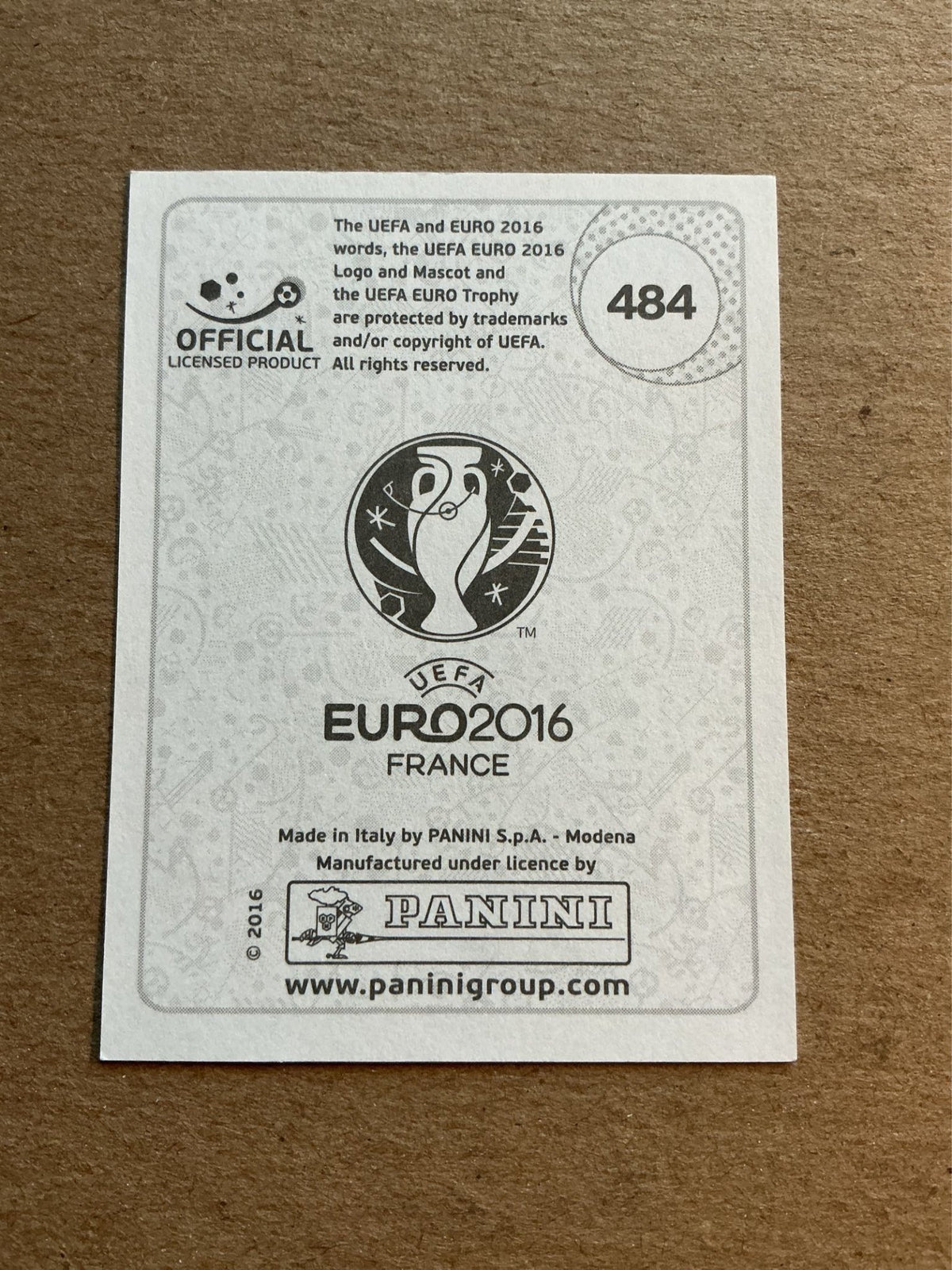 Romelu Lukaku, Belgium 🇧🇪 UEFA Euro 2016 Panini hand signed - Autographs-World