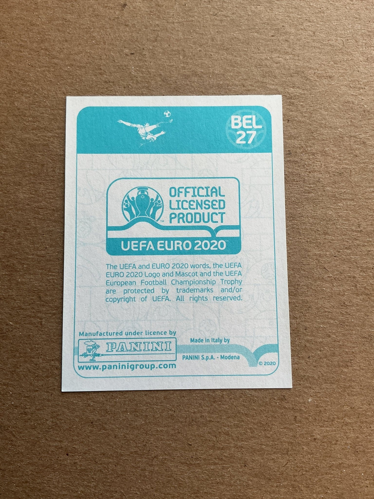 Romelu Lukaku, Belgium 🇧🇪 UEFA Euro 2020 Panini hand signed - Autographs-World