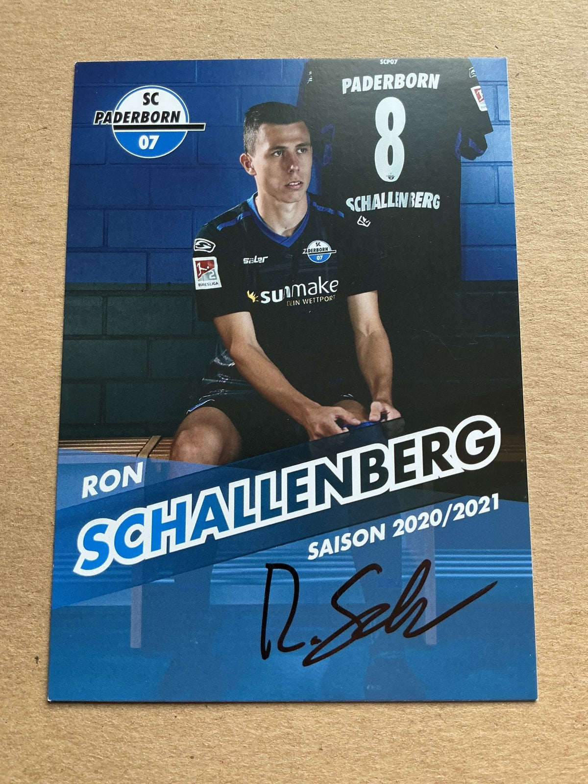 Ron Schallenberg, Germany 🇩🇪 SC Paderborn 07 2020/21 hand signed - Autographs-World