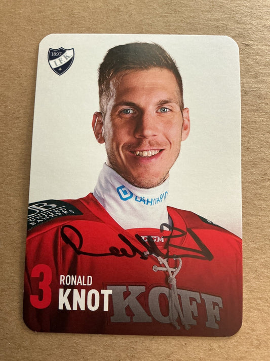 Ronald Knot, Czech Republic 🇨🇿 HIFK Hockey 2024/25 hand signed - Autographs-World