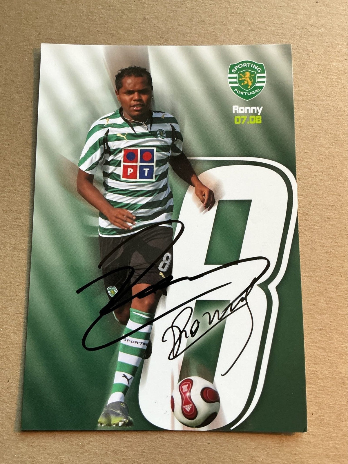 Ronny, Brazil 🇧🇷 Sporting CP 2007/08 hand signed - Autographs-World