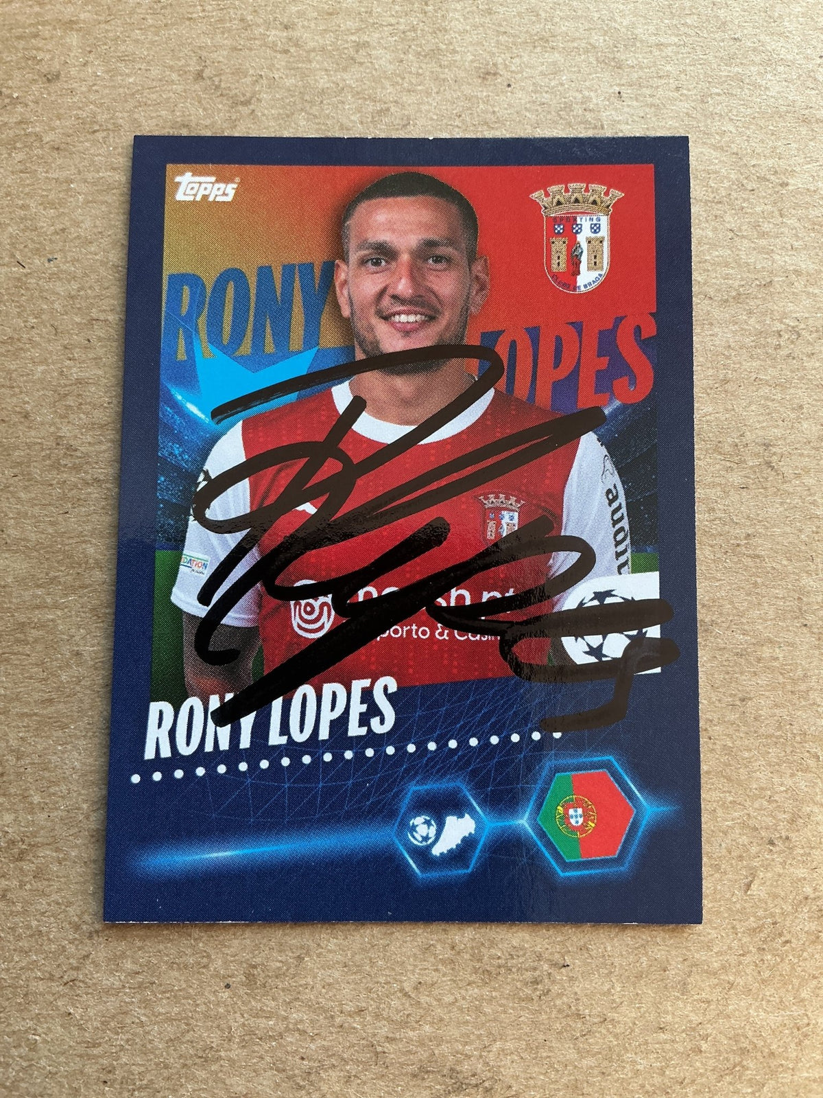 Rony Lopes, Portugal 🇵🇹 SC Braga 2023/24 Topps hand signed - Autographs-World