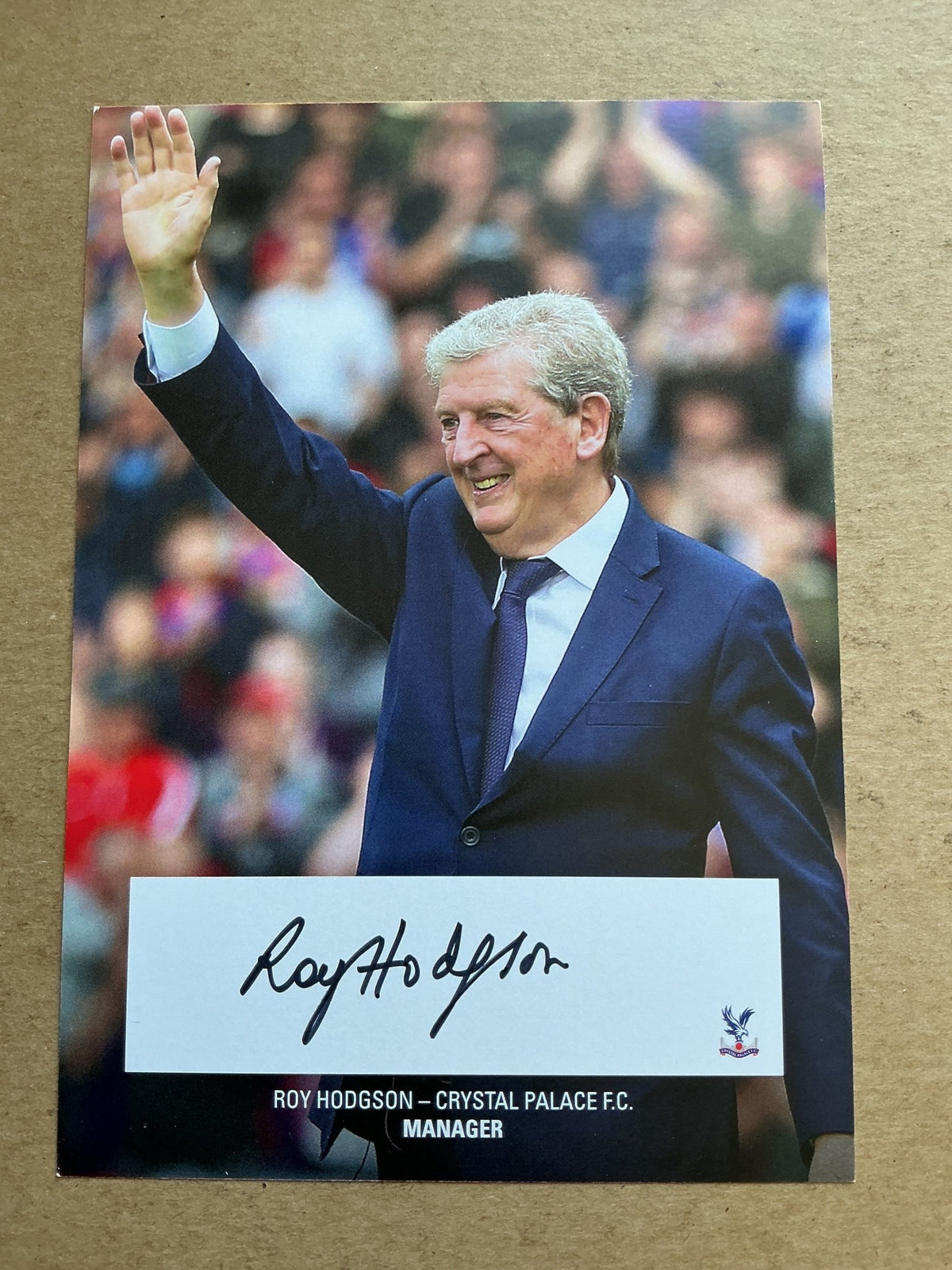 Roy Hodgson, England 🏴󠁧󠁢󠁥󠁮󠁧󠁿 Crystal Palace FC 2019/20 hand signed - Autographs-World