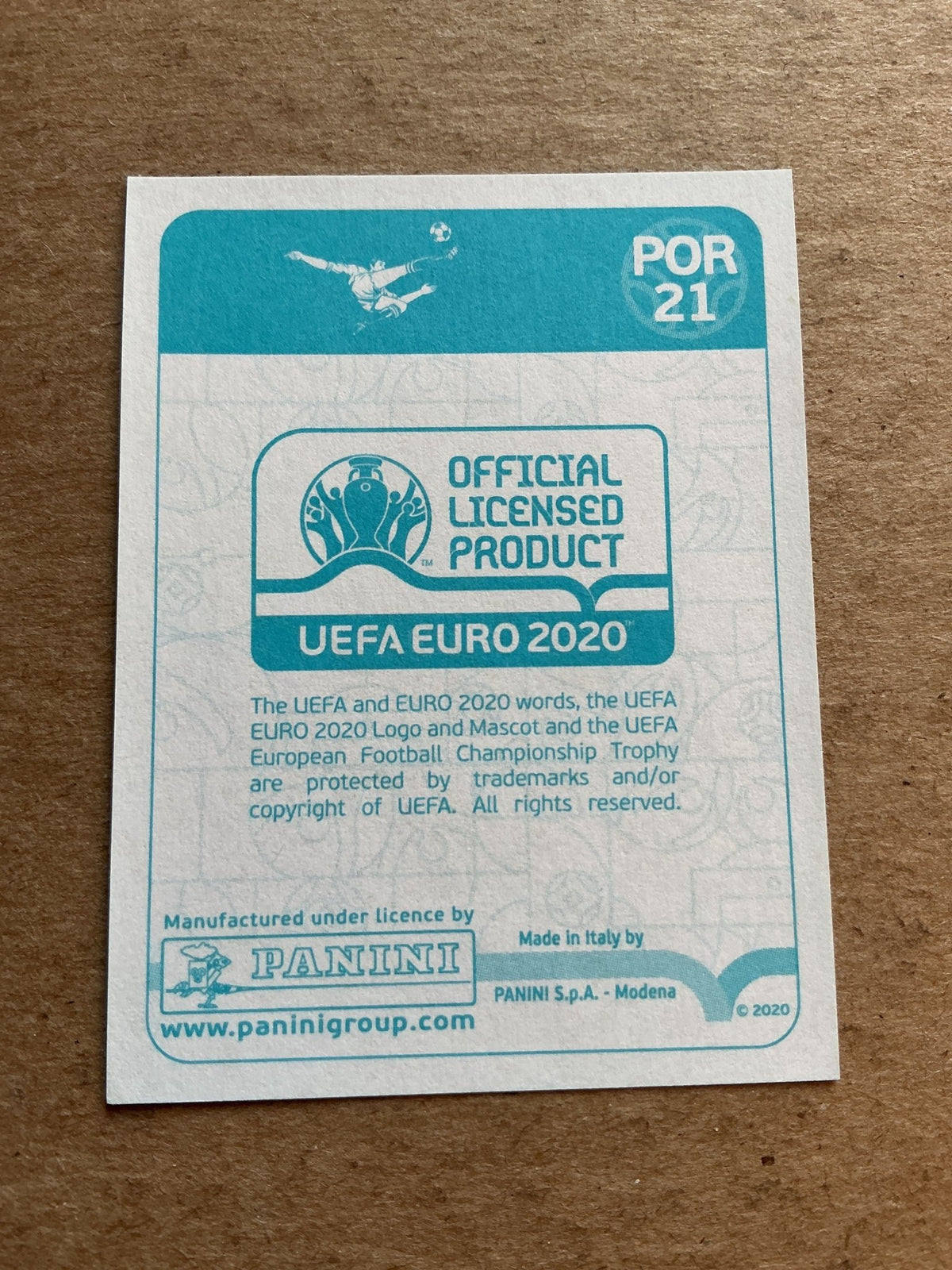 Rúben Neves, Portugal 🇵🇹 UEFA Euro 2020 Panini hand signed - Autographs-World