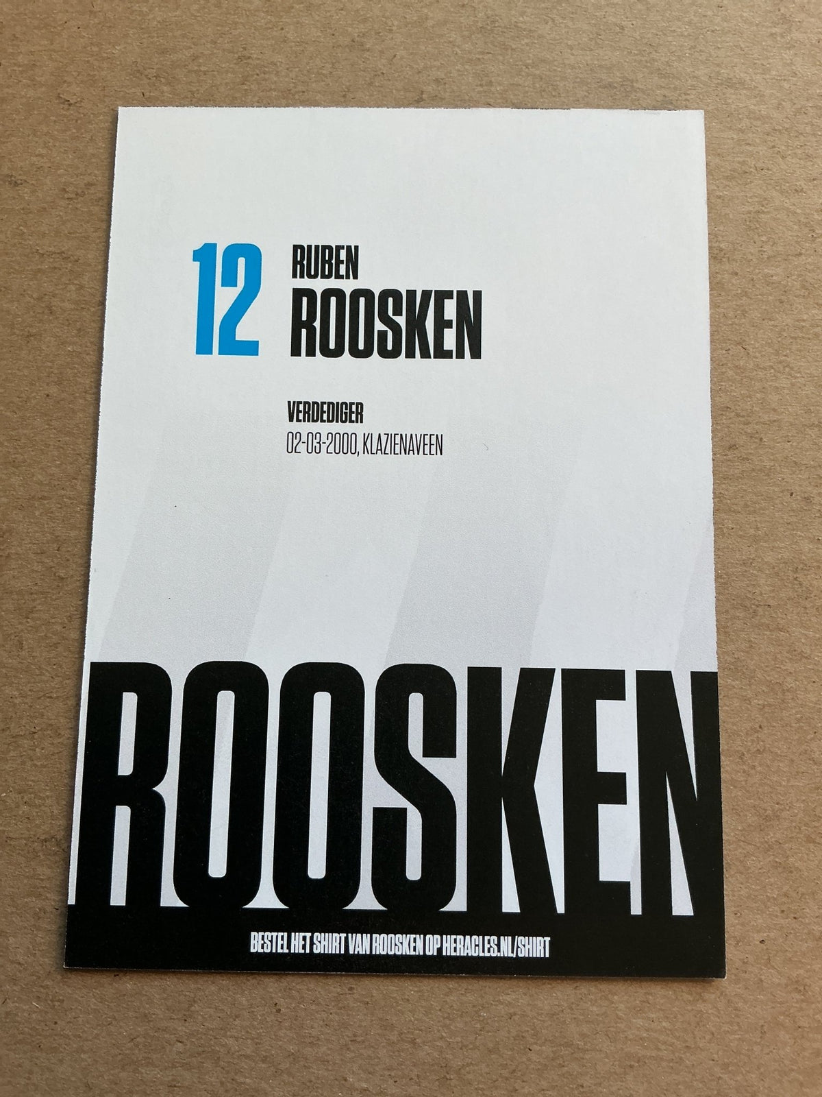 Ruben Roosken, Netherlands 🇳🇱 Heracles Almelo 2021/22 hand signed - Autographs-World