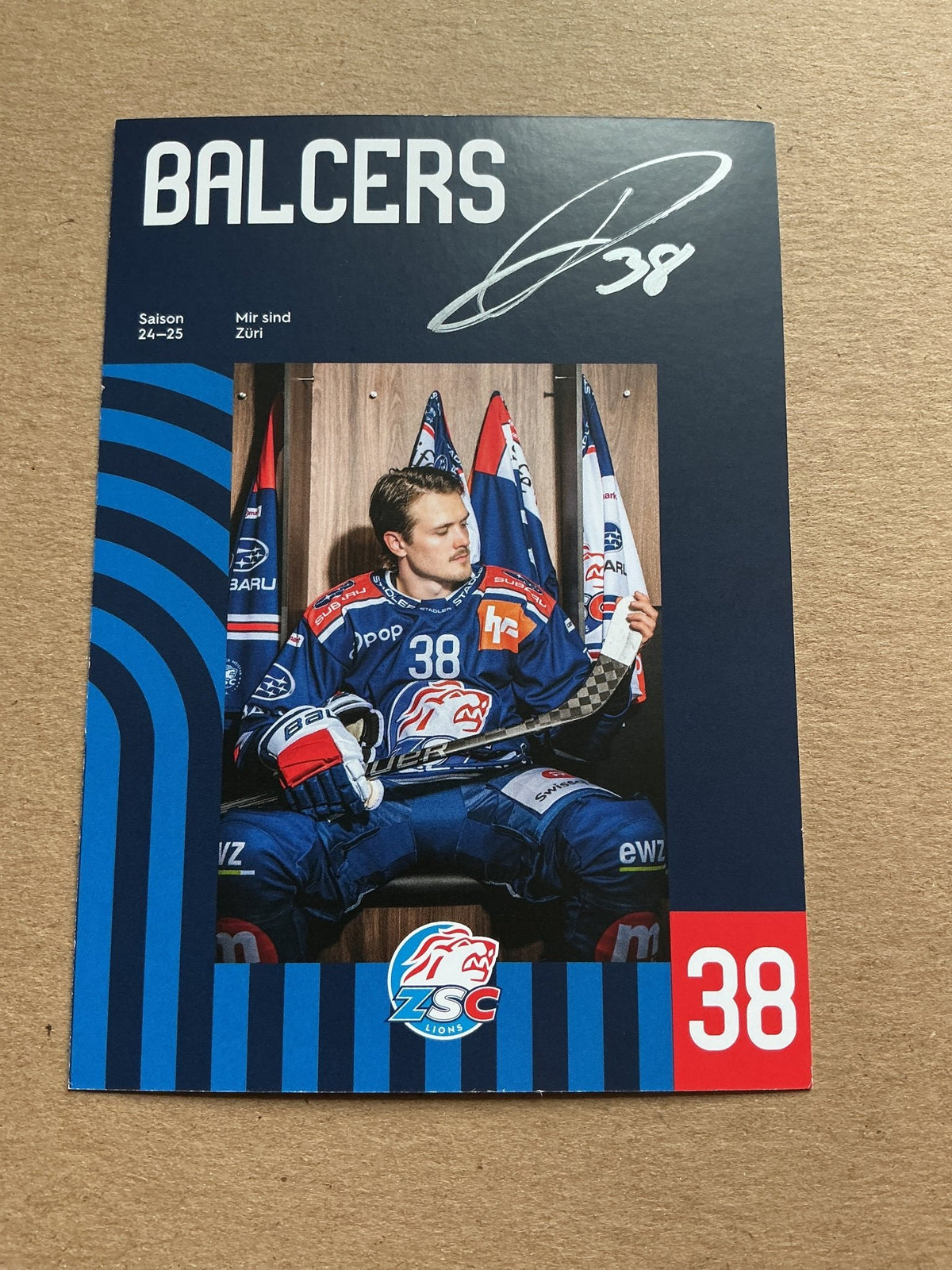 Rudolfs Balcers, Latvia 🇱🇻 ZSC Lions 2024/25 hand signed - Autographs-World