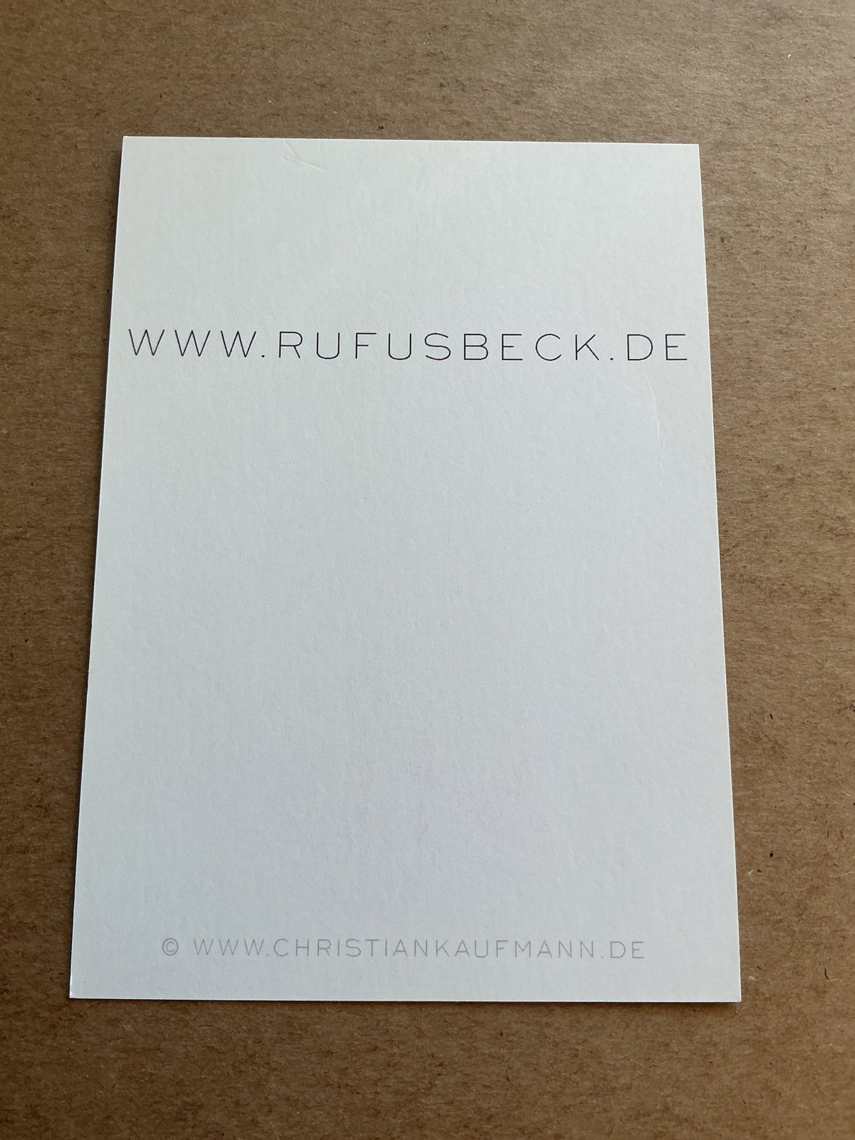 Rufus Beck, Germany 🇩🇪 Actor 2024 hand signed - Autographs-World