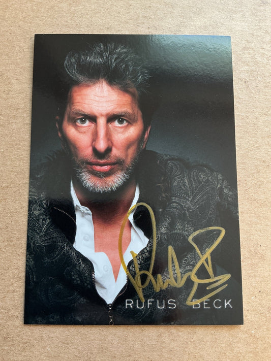 Rufus Beck, Germany 🇩🇪 Actor 2024 hand signed - Autographs-World