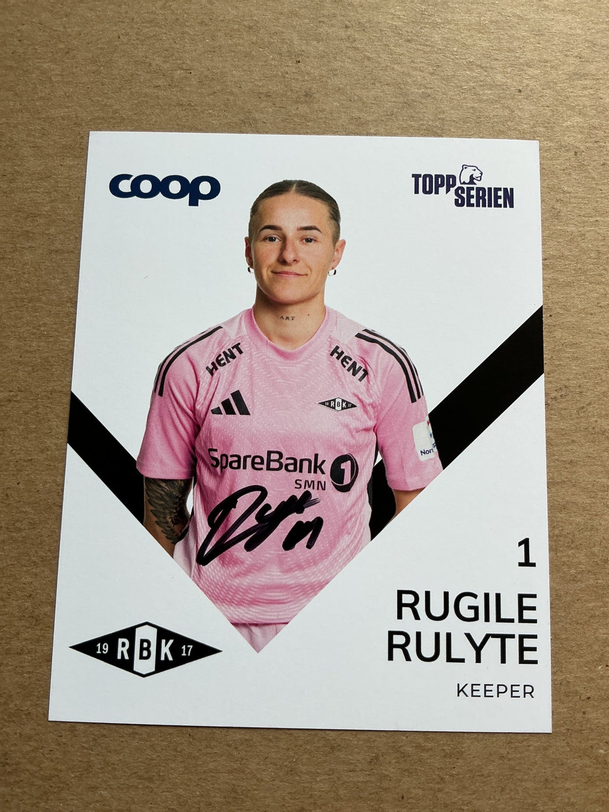 Rugile Rulyte, Norway 🇳🇴 Rosenborg BK 2025/26 hand signed - Autographs-World