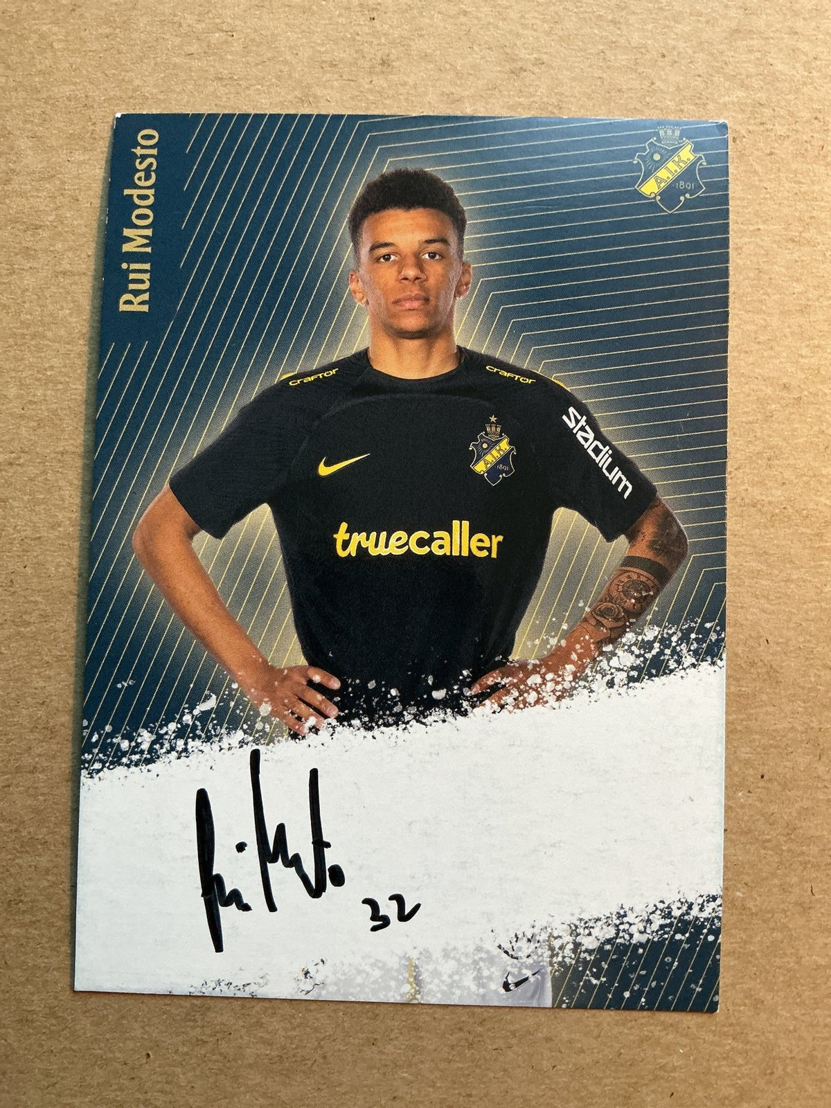 Rui Modesto, Portugal 🇵🇹 AIK Stockholm 2023/24 hand signed - Autographs-World