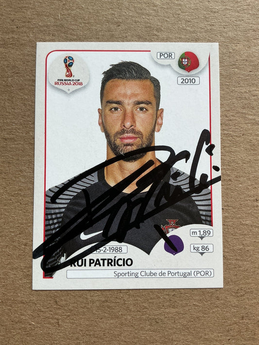 Rui Patrício, Portugal 🇵🇹 FIFA World Cup 2018 Panini hand signed - Autographs-World