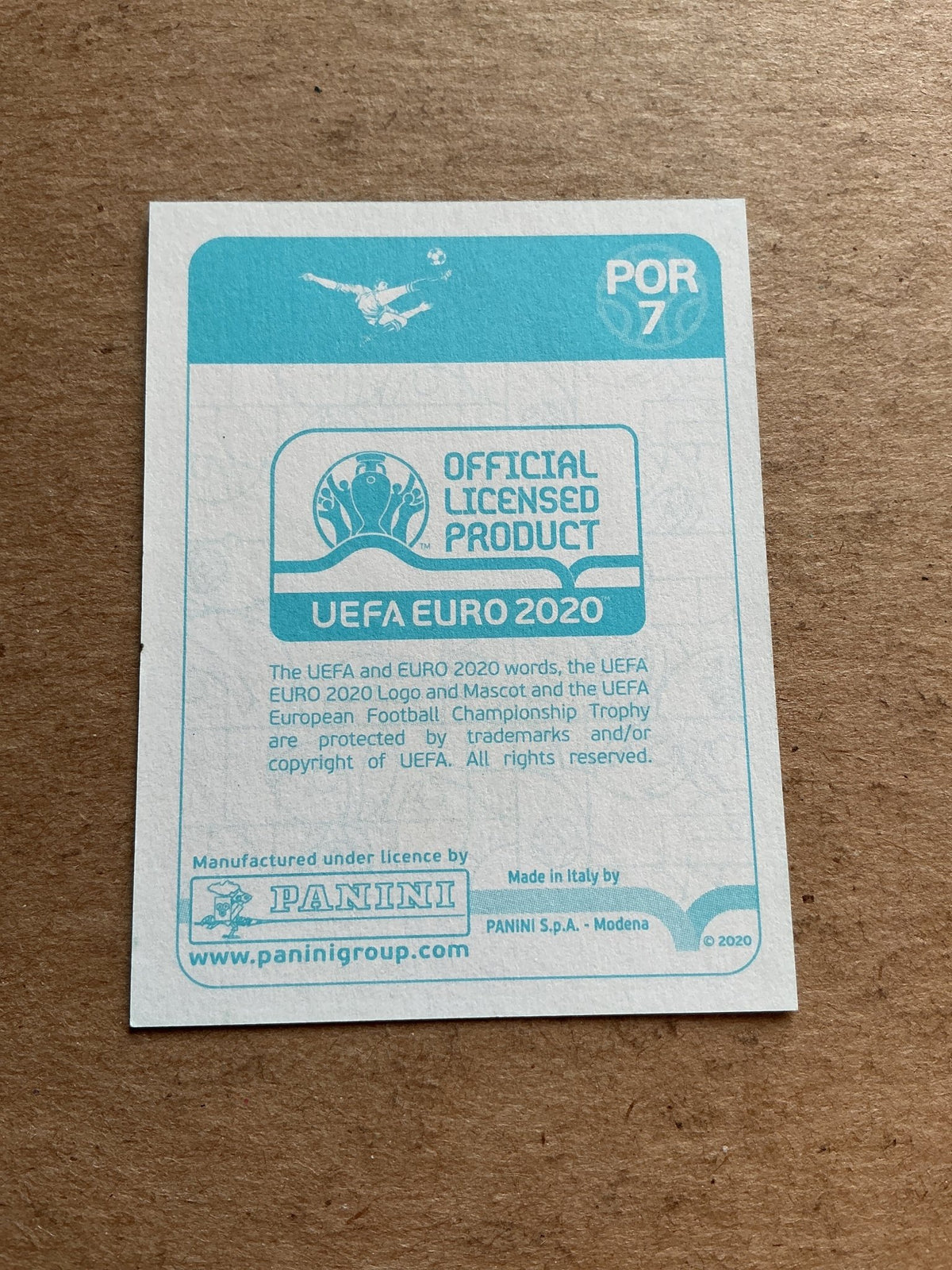 Rui Patrício, Portugal 🇵🇹 UEFA Euro 2020 Panini hand signed - Autographs-World