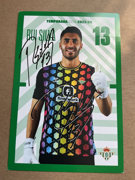 Rui Silva, Portugal 🇵🇹 Real Betis 2023/24 hand signed - Autographs-World