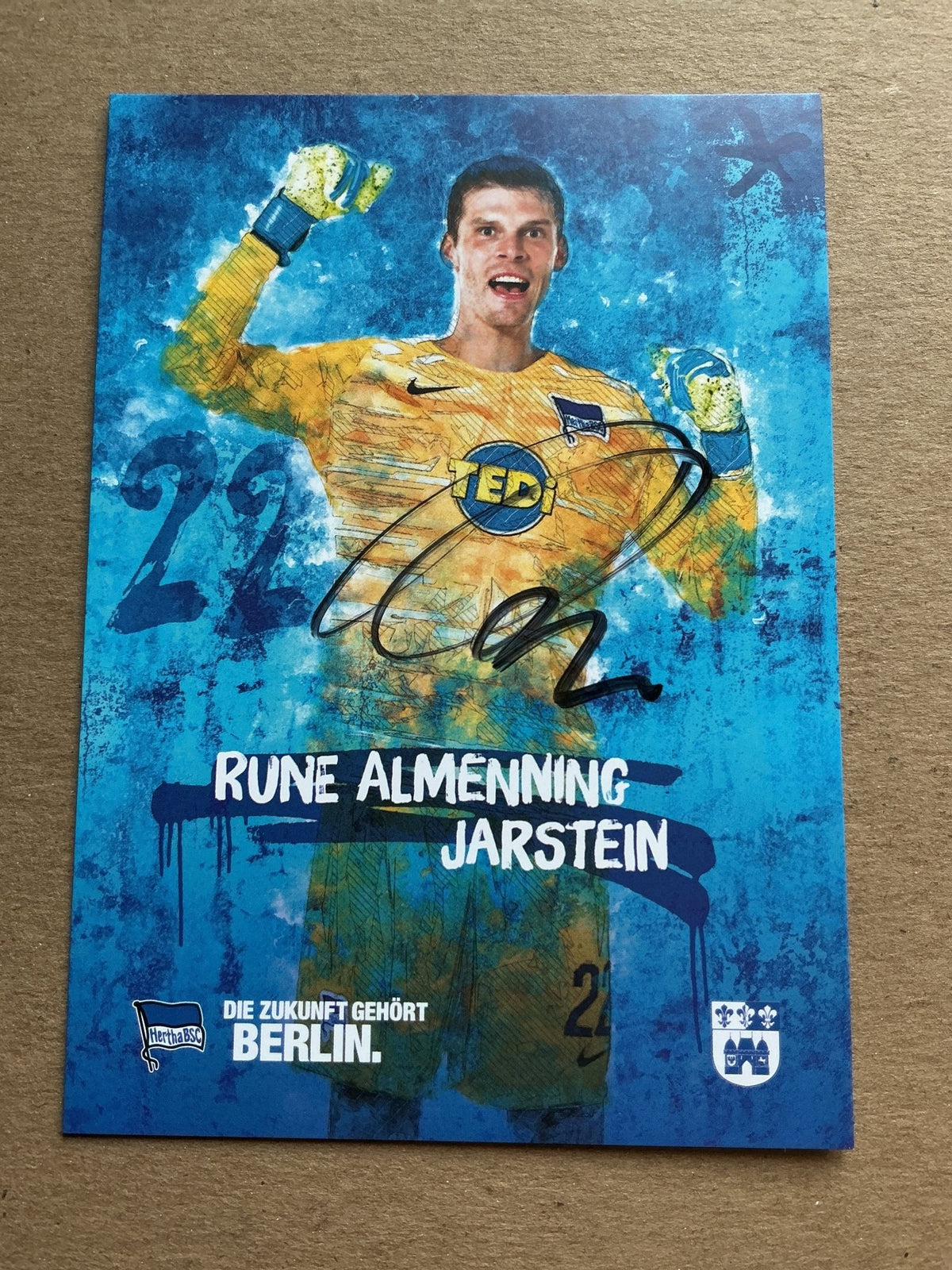 Rune Jarstein, Norway 🇳🇴 Hertha BSC Berlin 2019/20 hand signed - Autographs-World