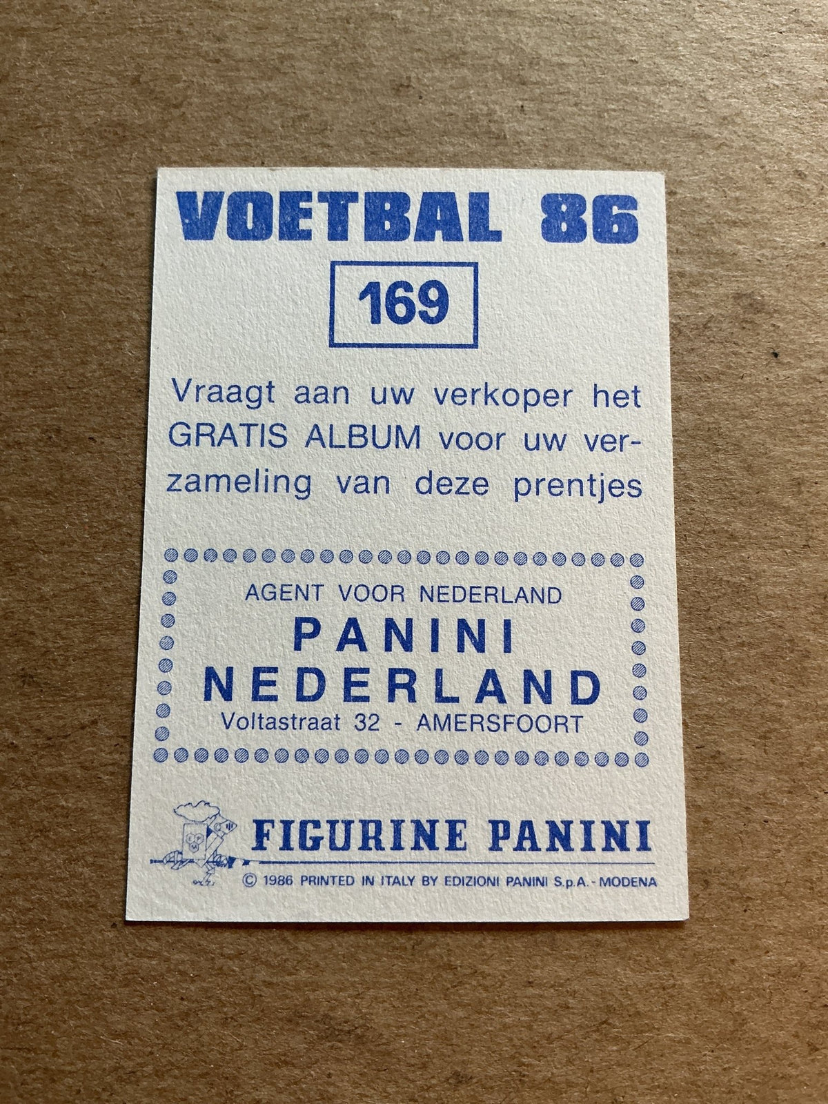 Ruud Hesp, Netherlands 🇳🇱 HFC Haarlem 1986 Panini hand signed - Autographs-World