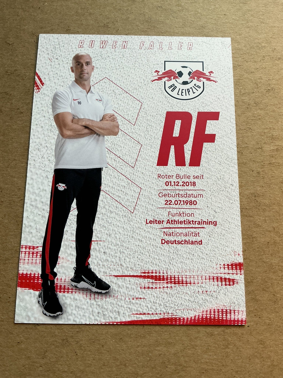 Ruwen Faller, Germany 🇩🇪 RB Leipzig 2021/22 hand signed - Autographs-World