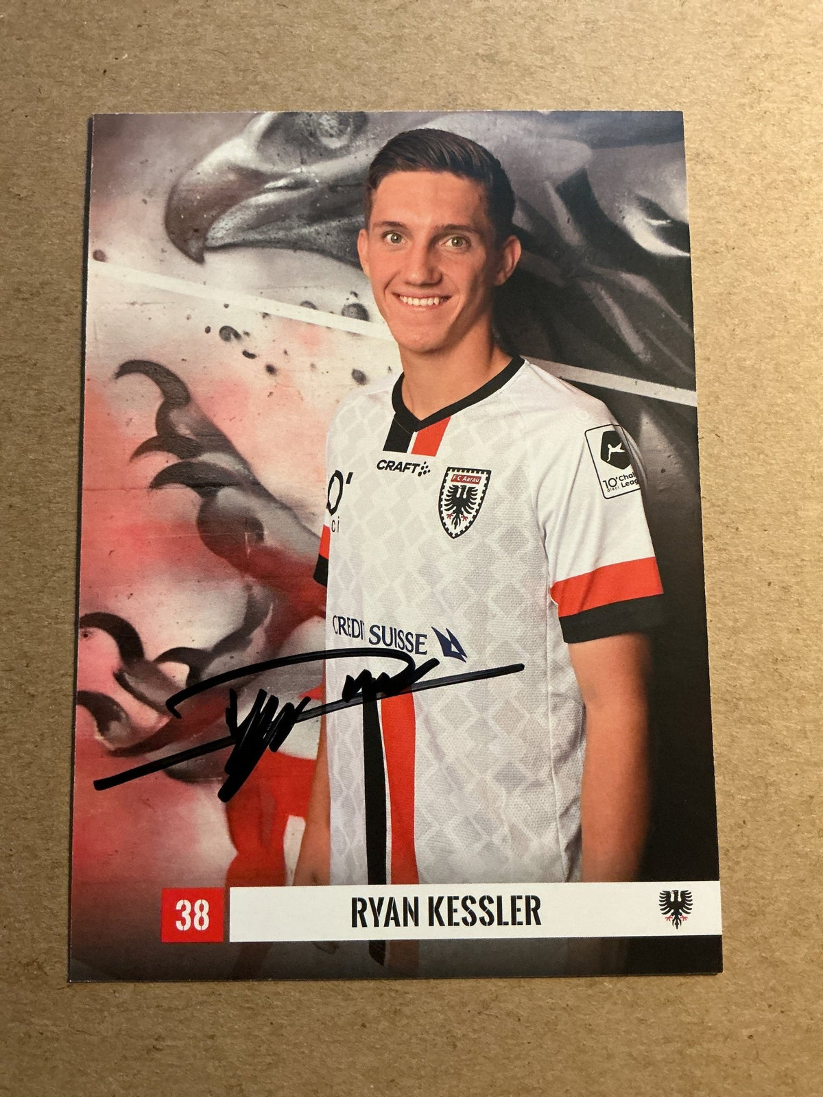 Ryan Kessler, Switzerland 🇨🇭 FC Aarau 2023/24 hand signed - Autographs-World