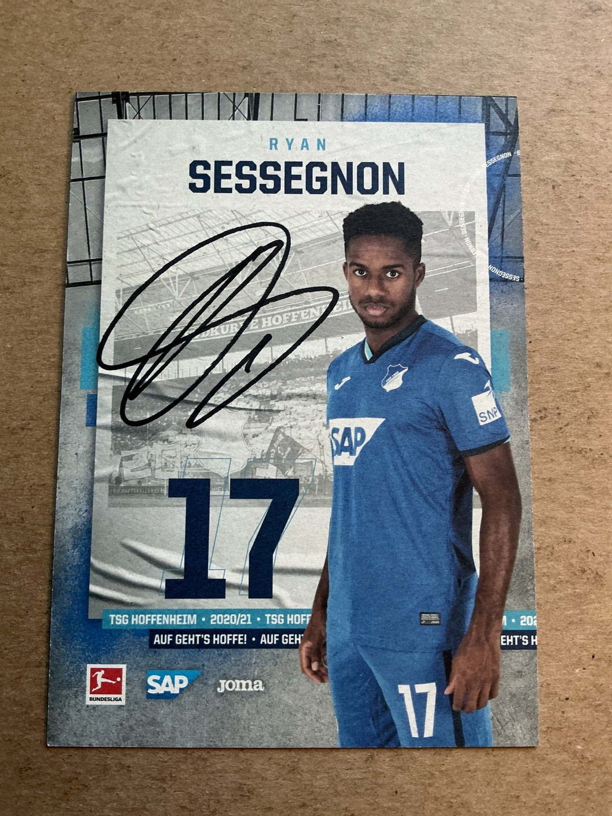 Ryan Sessegnon, England 🏴󠁧󠁢󠁥󠁮󠁧󠁿 TSG 1899 Hoffenheim 2020/21 hand signed - Autographs-World