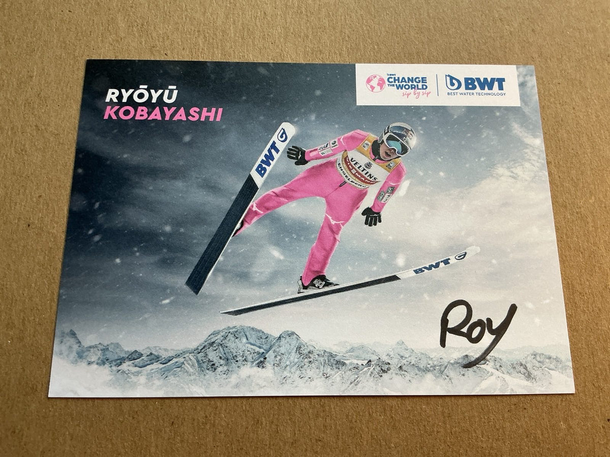 Ryōyū Kobayashi, Japan 🇯🇵 Ski Jumping Winter 2025/26 hand signed - Autographs-World