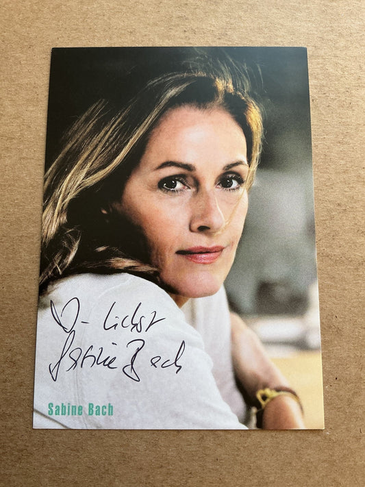Sabine Bach, Germany 🇩🇪 Actress 2024 hand signed - Autographs-World