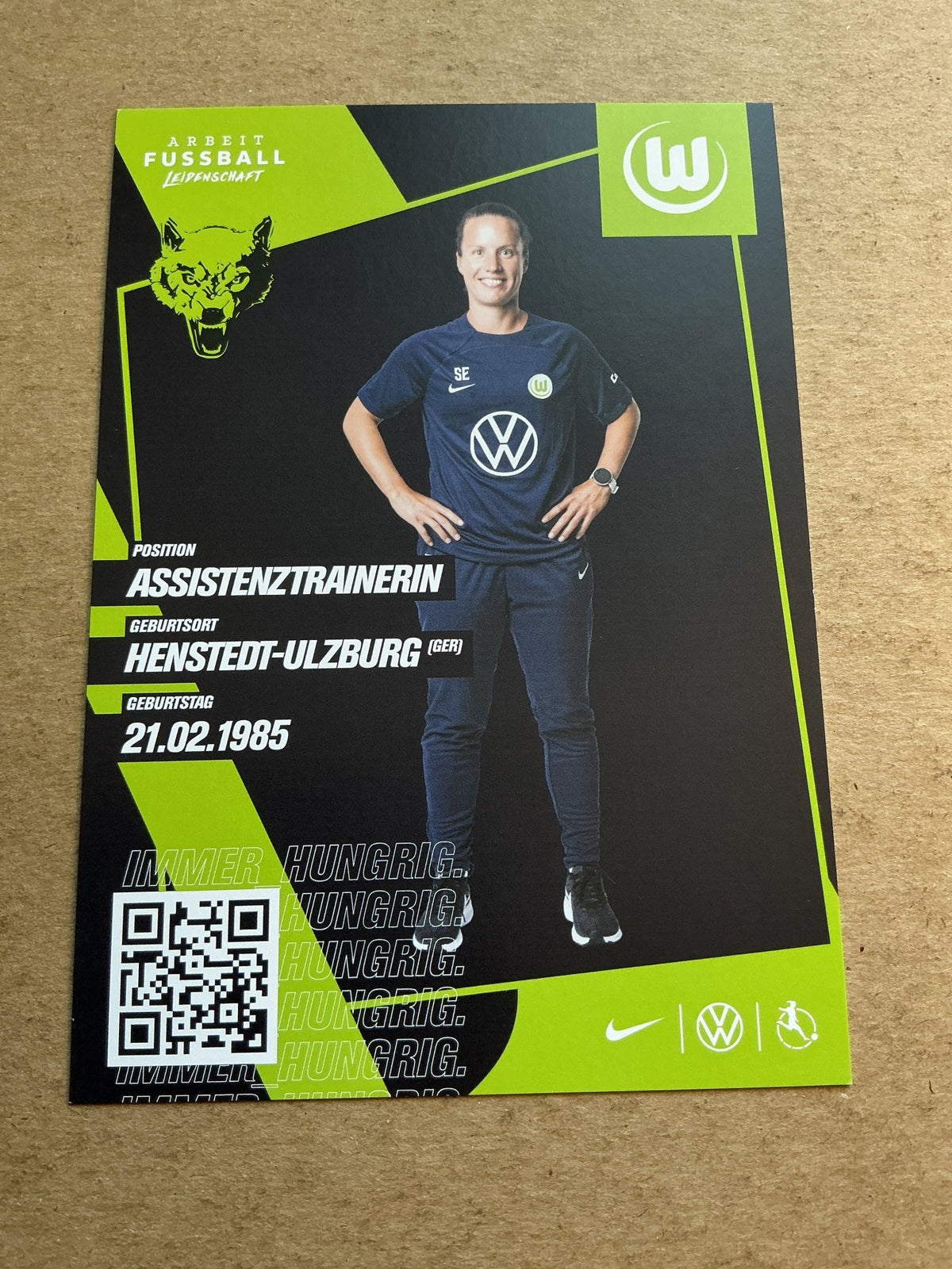 Sabrina Eckhoff, Germany 🇩🇪 VfL Wolfsburg 2022/23 hand signed - Autographs-World