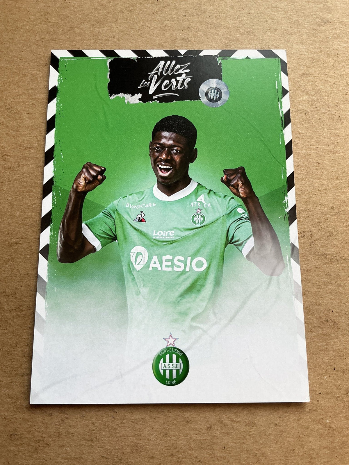 Saïdou Sow, Guinea 🇬🇳 AS Saint-Étienne 2020/21 hand signed - Autographs-World