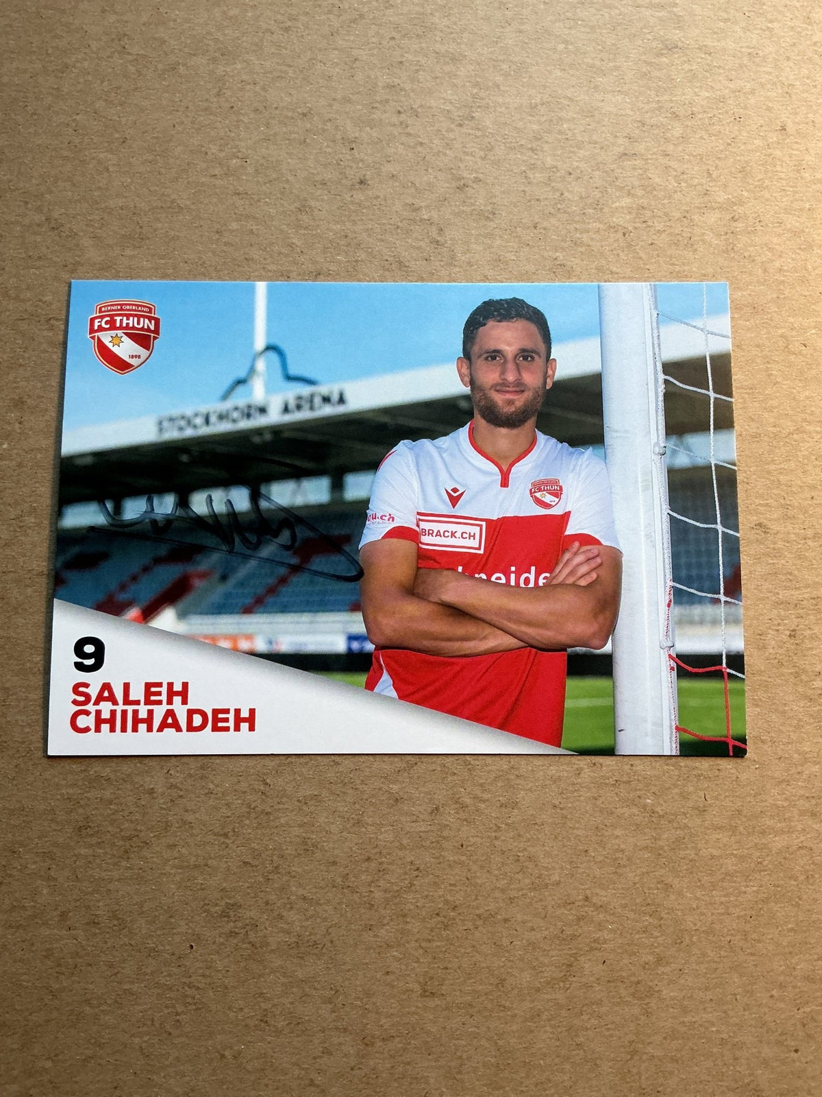 Saleh Chihadeh, Switzerland 🇨🇭 FC Thun 2020/21 hand signed - Autographs-World