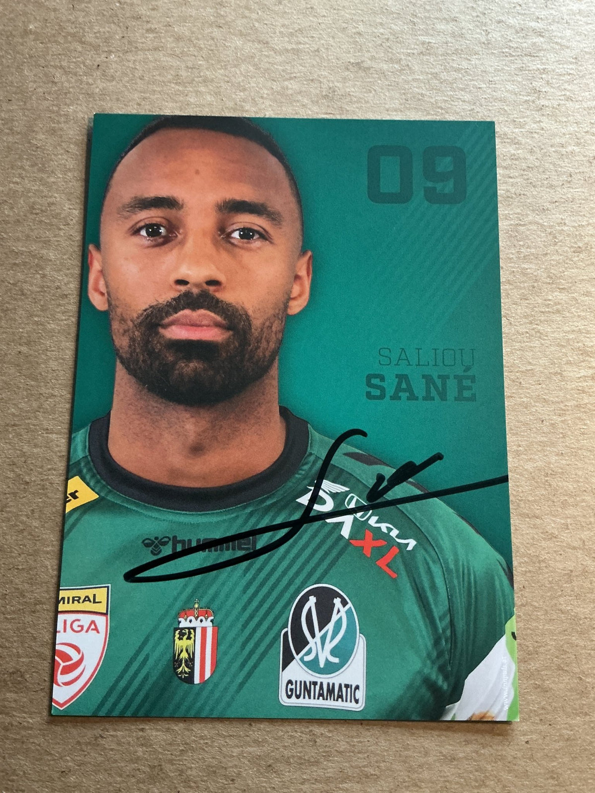 Saliou Sane, Germany 🇩🇪 SV Ried 2024/25 hand signed - Autographs-World