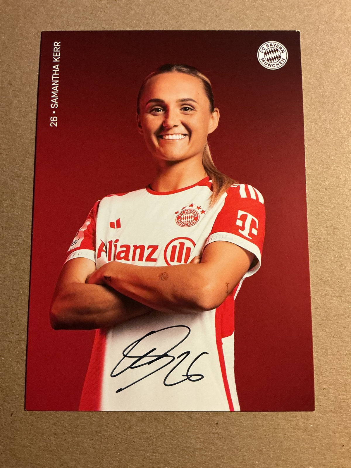 Samantha Kerr, Scotland 🏴󠁧󠁢󠁳󠁣󠁴󠁿 FC Bayern München 2023/24 hand signed - Autographs-World